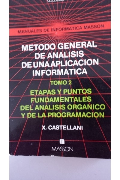 ETAPAS Y PUNTOS FUNDAMENTALES DEL ANALISIS ORGANICO Y DE LA PROGRAMACION.
